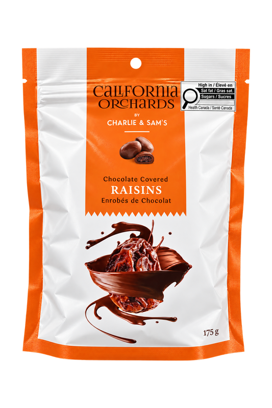 California Orchards by Charlie & Sam's Chocolate Covered Raisins 175g