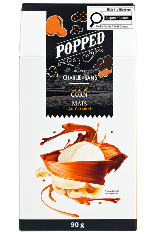 Popped by Charlie & Sam's Caramel Popcorn 90g