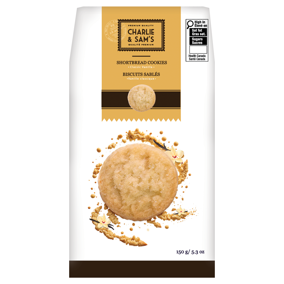 Charlie & Sam's - Vanilla Shortbread Cookies