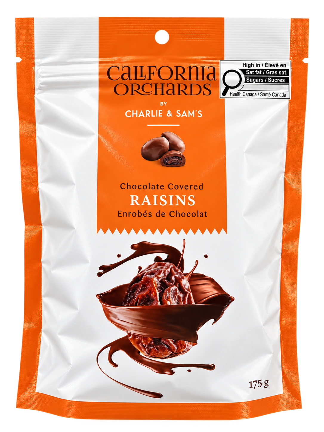 California Orchards by Charlie & Sam's Chocolate Covered Raisins 175g