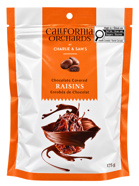 California Orchards by Charlie & Sam's Chocolate Covered Raisins 175g
